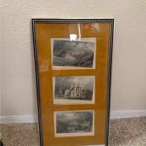 Rudolf Lesch European view 3-in-1 Framed Triptych Art Prints